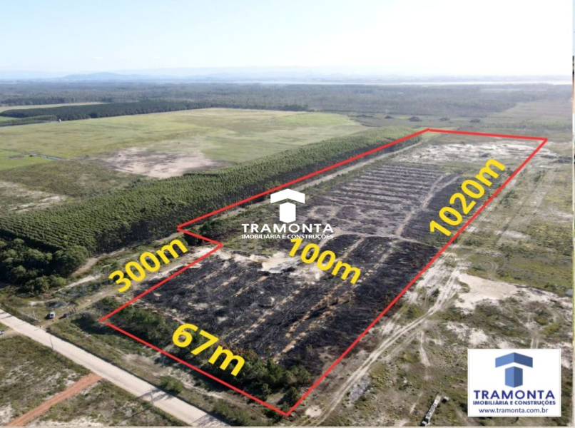 AREA DE TERRA COM 9,5 HECTARES A VENDA NA PRAIA A 300m DO MAR
